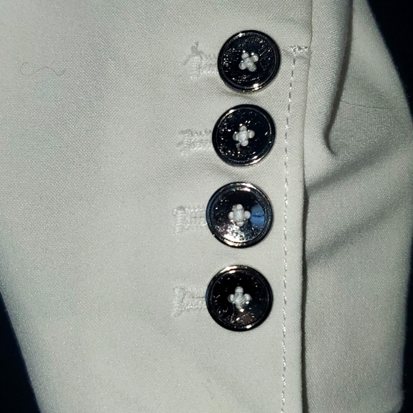 COLE DANIEL WHITE BLAZER, SIZE 8 - Picture 4 of 6